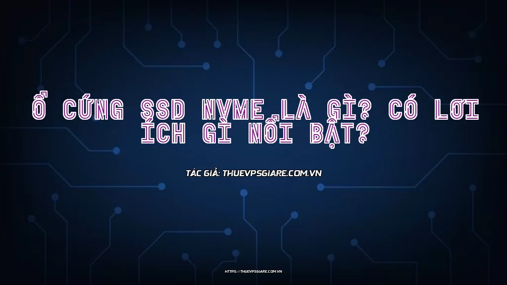 Ổ cứng SSD NVMe là gì? Có lợi ích gì nổi bật?