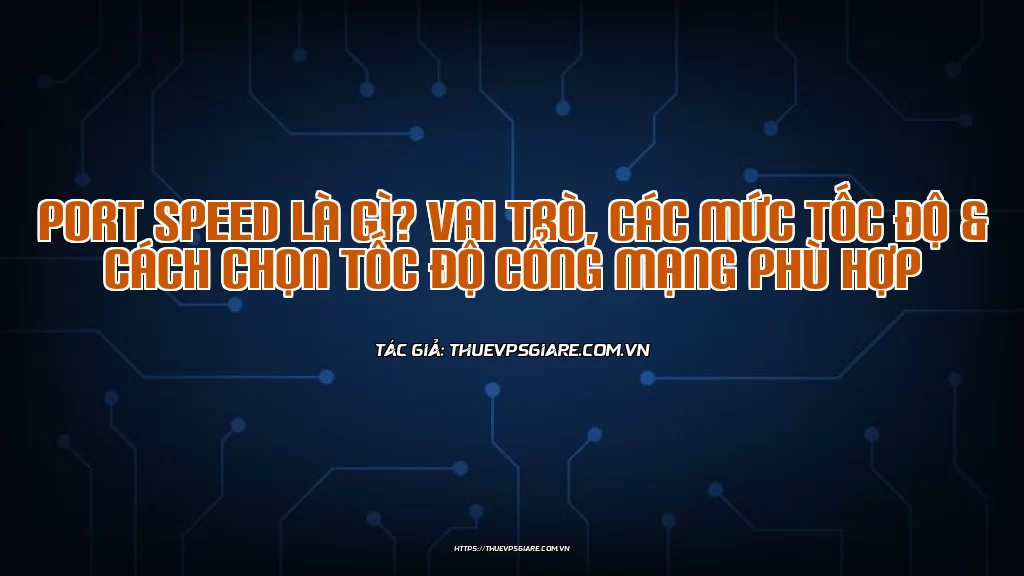 Port speed là gì? Vai trò, các mức tốc độ & cách chọn tốc độ cổng mạng phù hợp