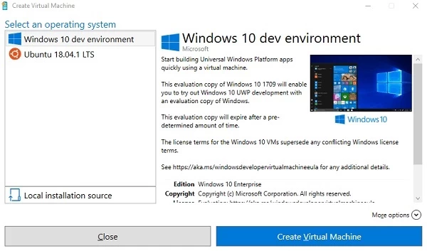 Hyper V Là Gì? Đặc Điểm, Tính Năng & Phương Thức Hoạt Động 16 Một cửa sổ sẽ hiện ra với hai tùy chọn cài đặt được cấu hình sẵn