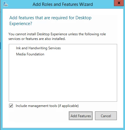 Nhấn Add Feature