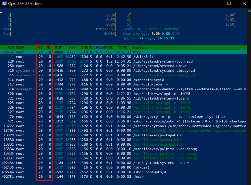 Phần mềm tối ưu hệ thống VPS - Htop